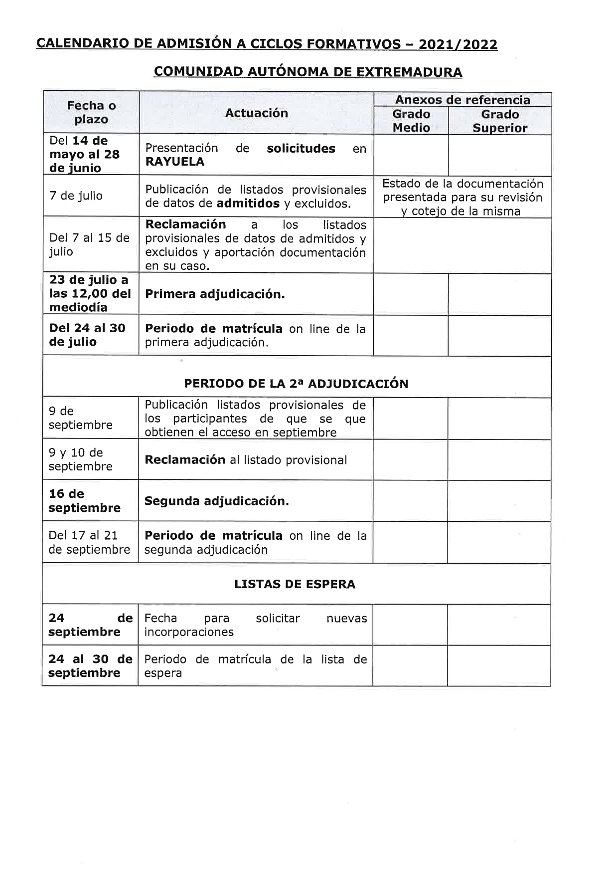 CALENDARIO ADMISION CICLOS FORMATIVOS page 0001